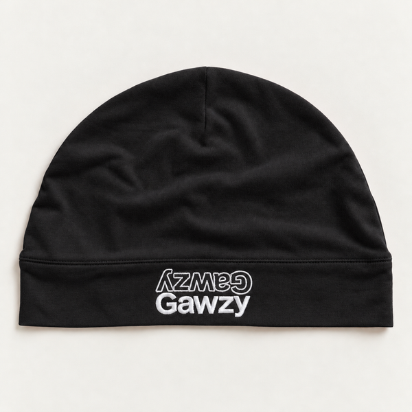 Satin Lined Skull Cap in Black