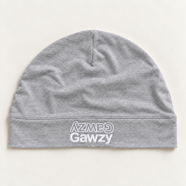 Satin Lined Skull Cap in Gray