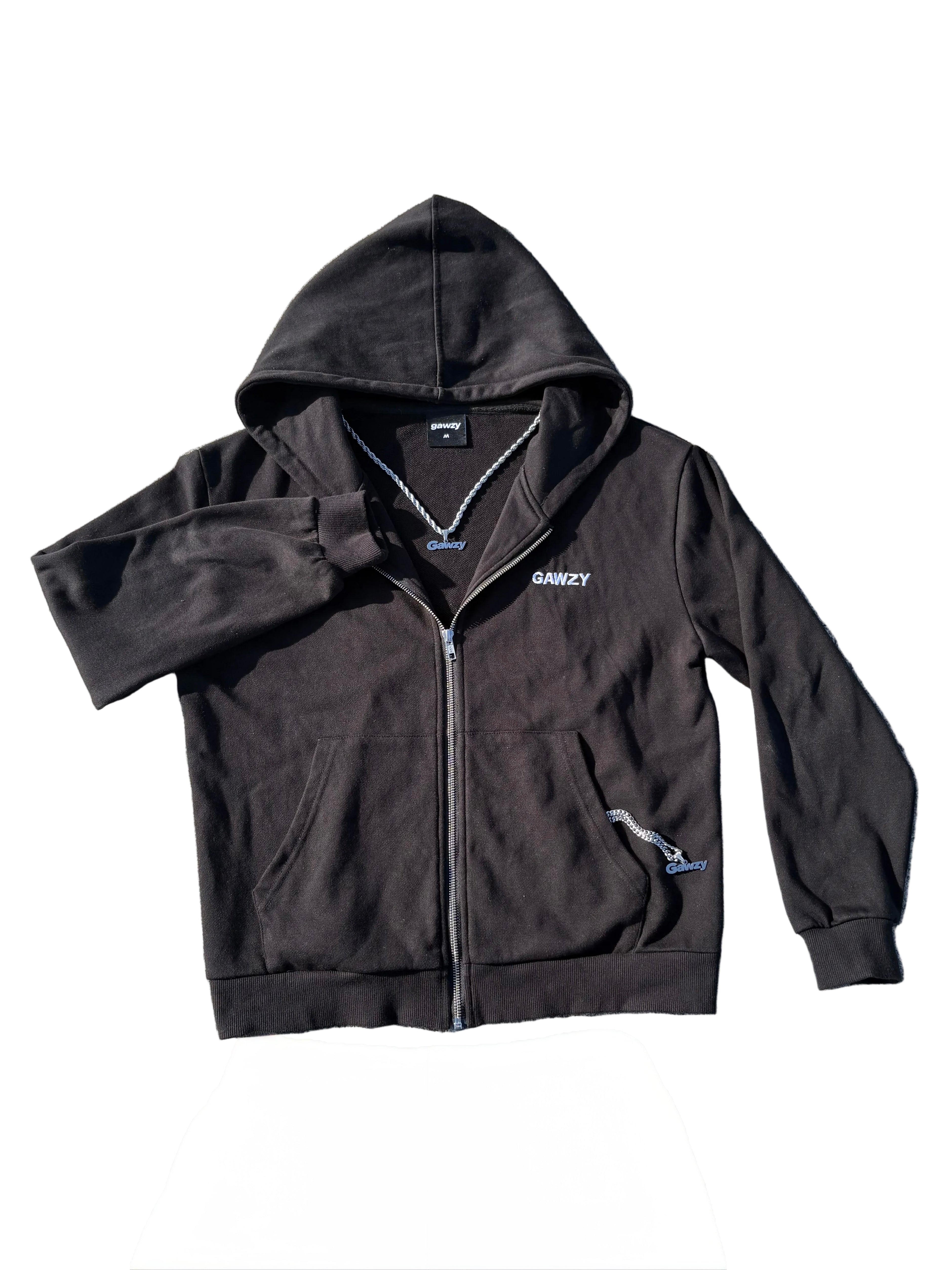 Black “Gawzy” Zip-Up
