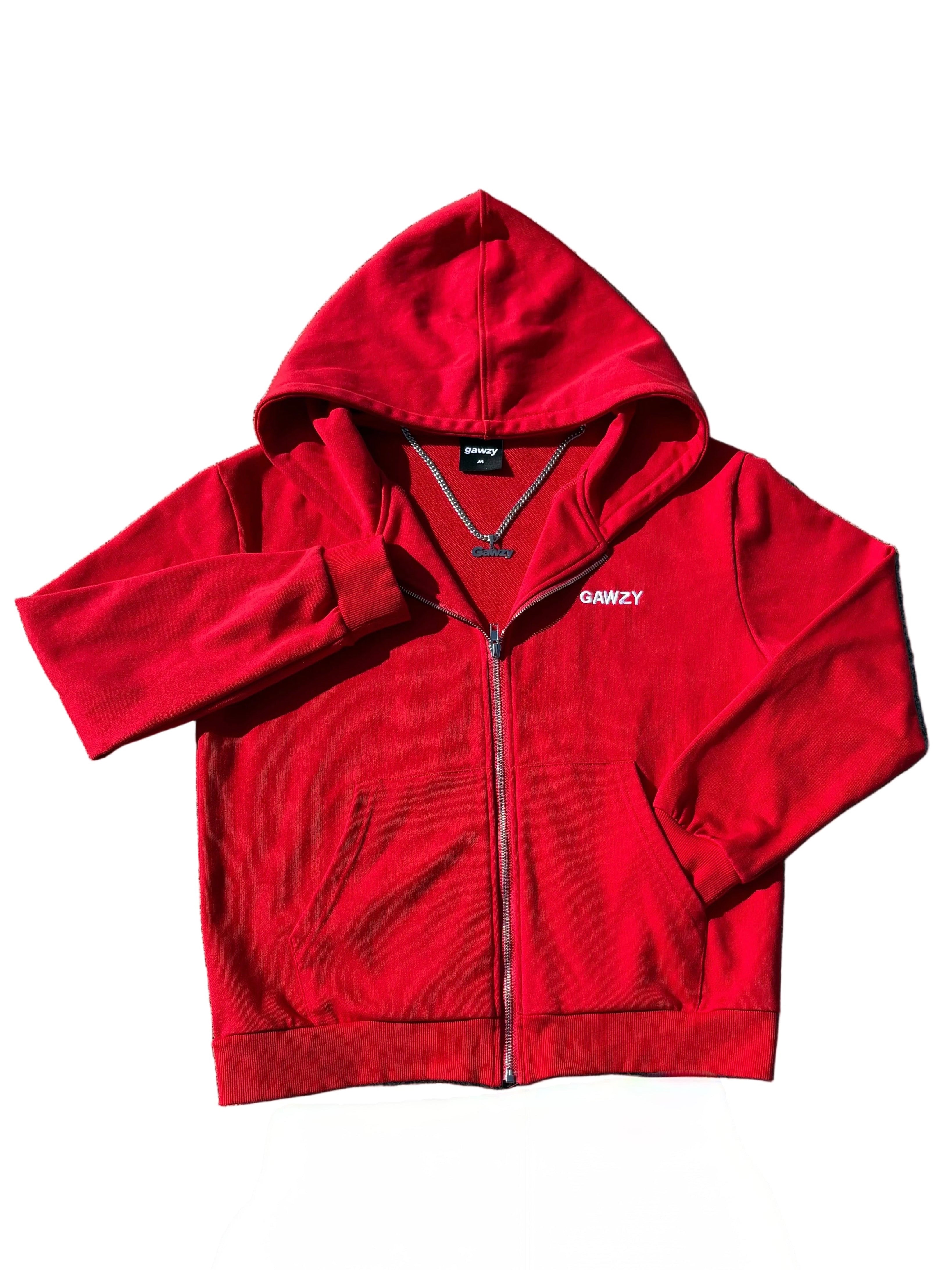 Red “Gawzy” Zip-Up