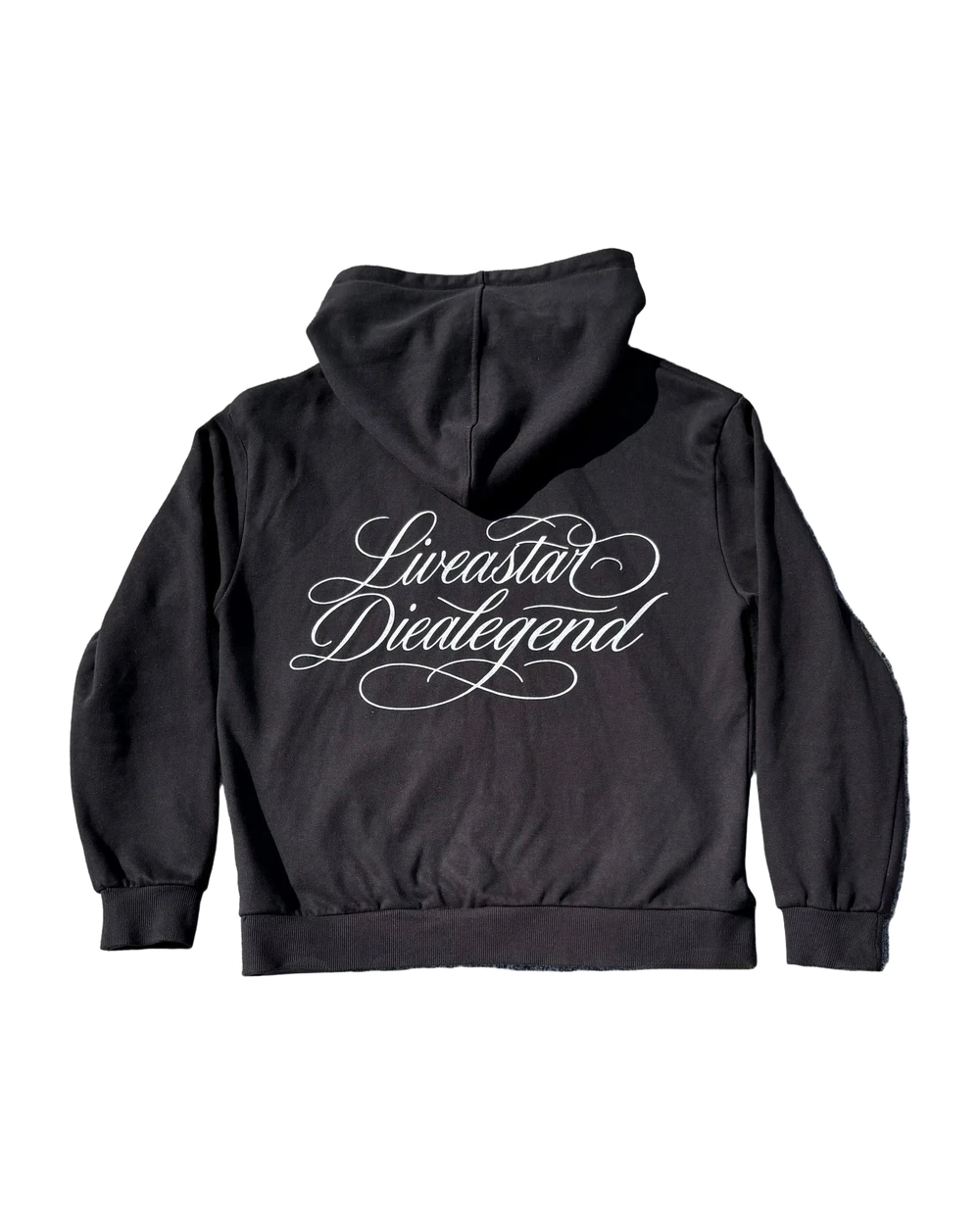 Black Gawzy Zip-Up