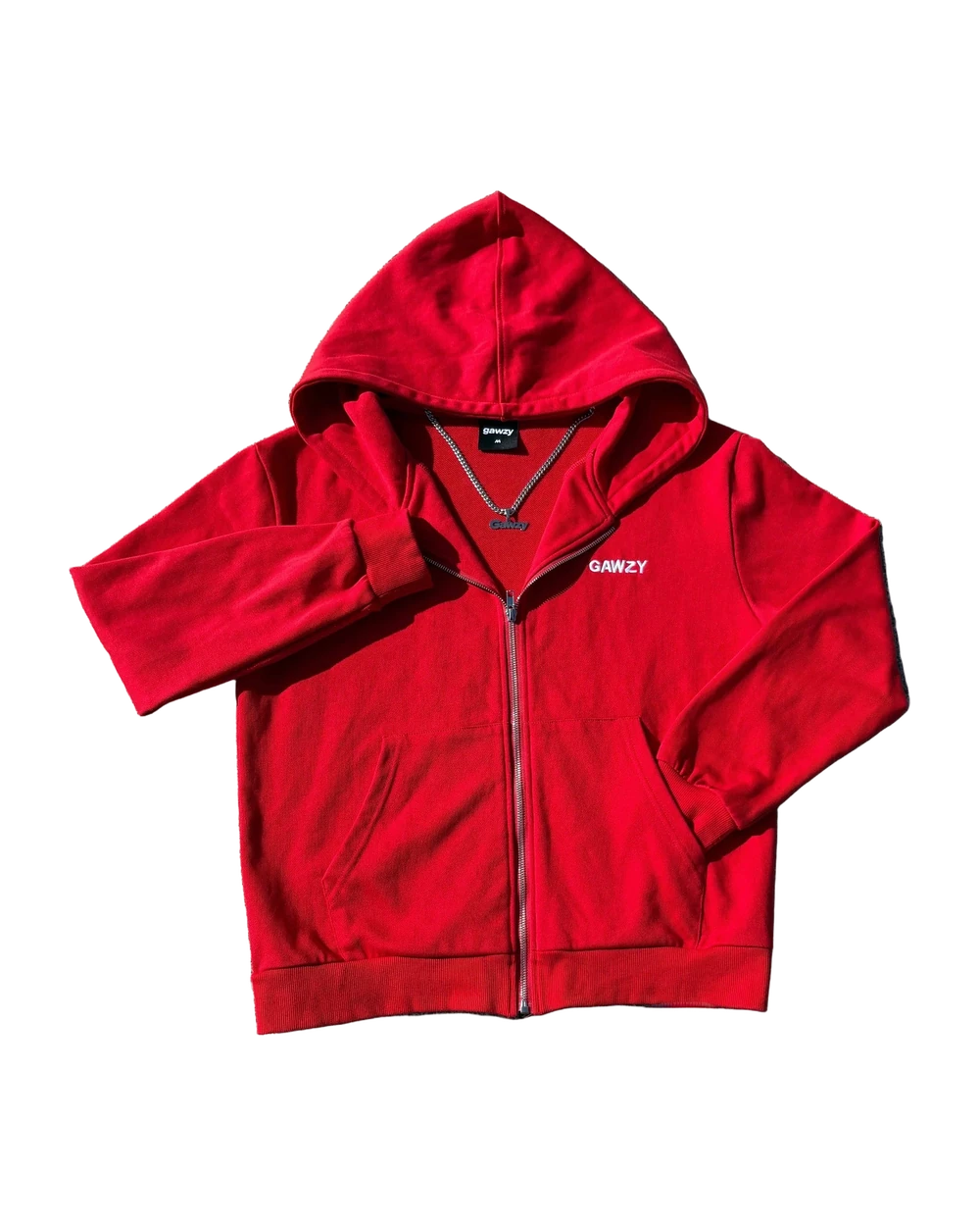 Red Gawzy Zip-Up